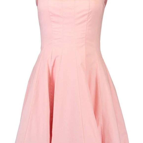 Staud Wells Poplin Minidress in Pearl Pink - Size 8 - Picture 3 of 7